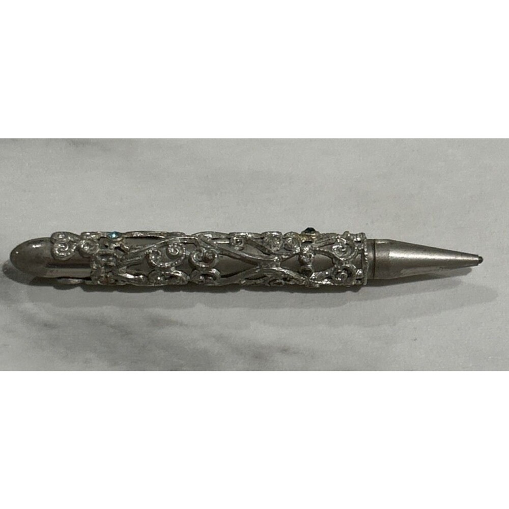 Antique Mini mechanical lead pencil Jewelled Classic Twist